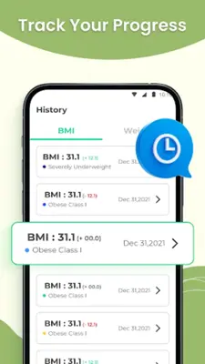 BMI Calculator - BMI Tracker android App screenshot 1